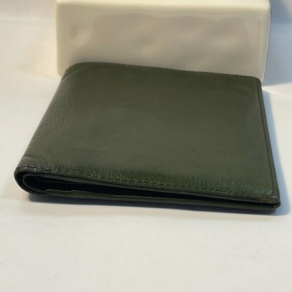 Givenchy  Olive Green Men's Bifold Wallet with Coin Compartment - Preowned - Picture 3 of 10